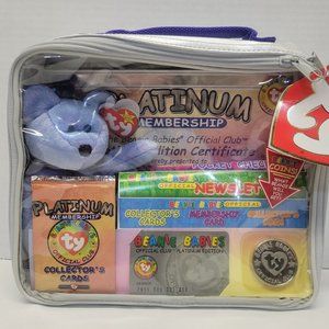TY Beanie Baby  Sealed 1999 Club Membership Kit BBOC Platinum Edition [New]